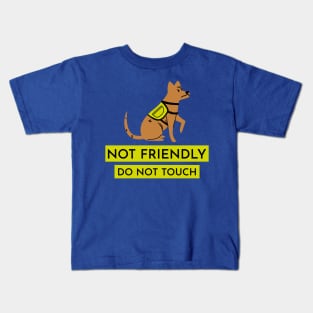 Not friendly, do not touch Kids T-Shirt